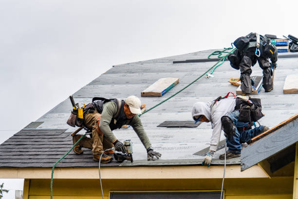 Professional Roof Installation technician working in Goodells, MI